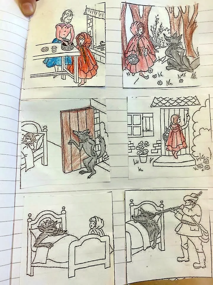 Eventyr 2 R og ulven rekkefolge RED