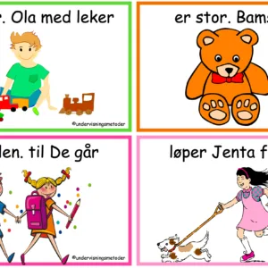 48 BILDEKORT: Øv på å skrive setninger