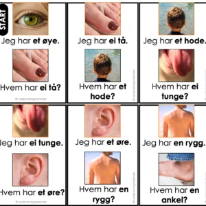 JEG HAR, HVEM HAR - Lær navn på ytre kroppsdeler