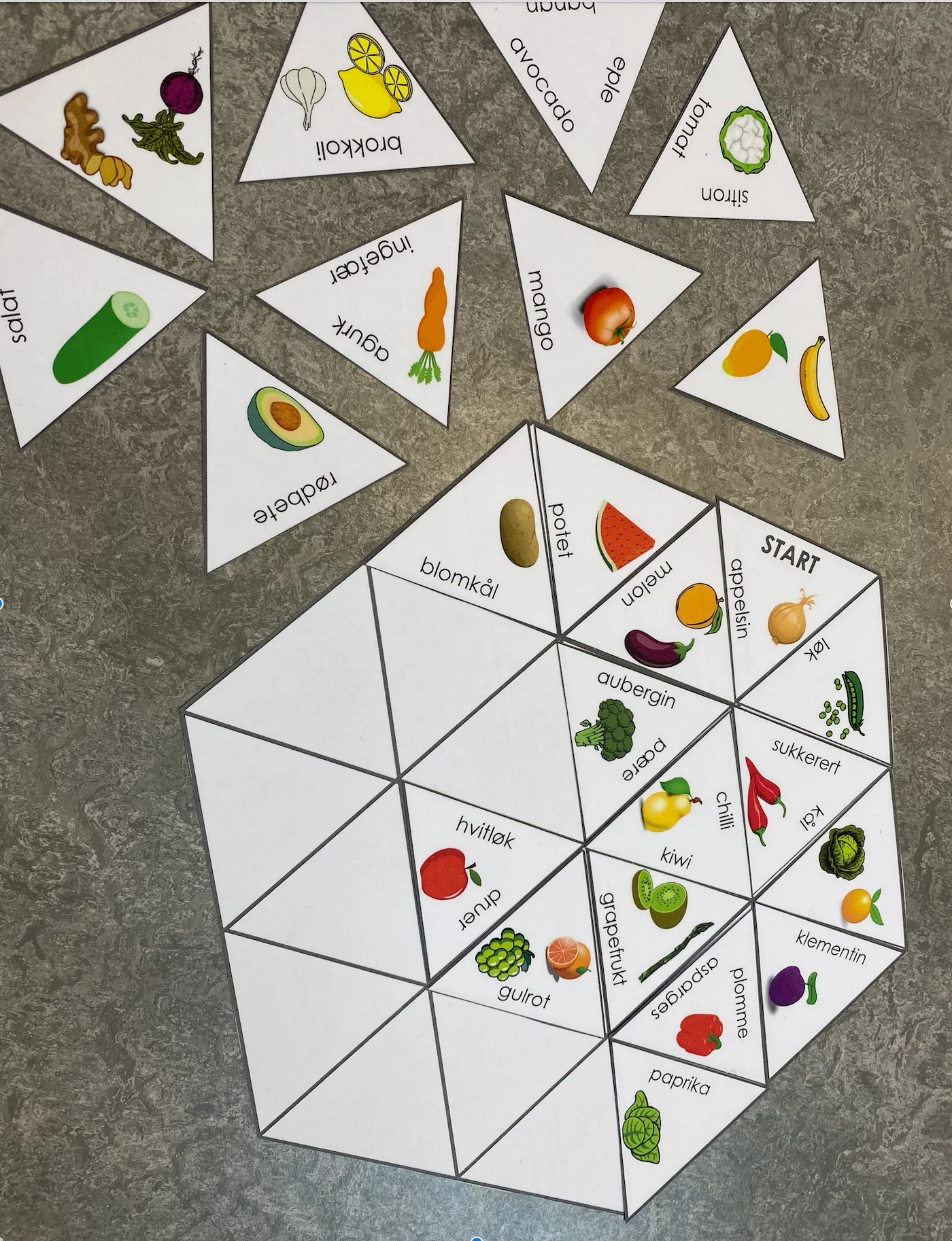 ORDPUSLESPILL: Frukt og grønnsaker - Bilde 2