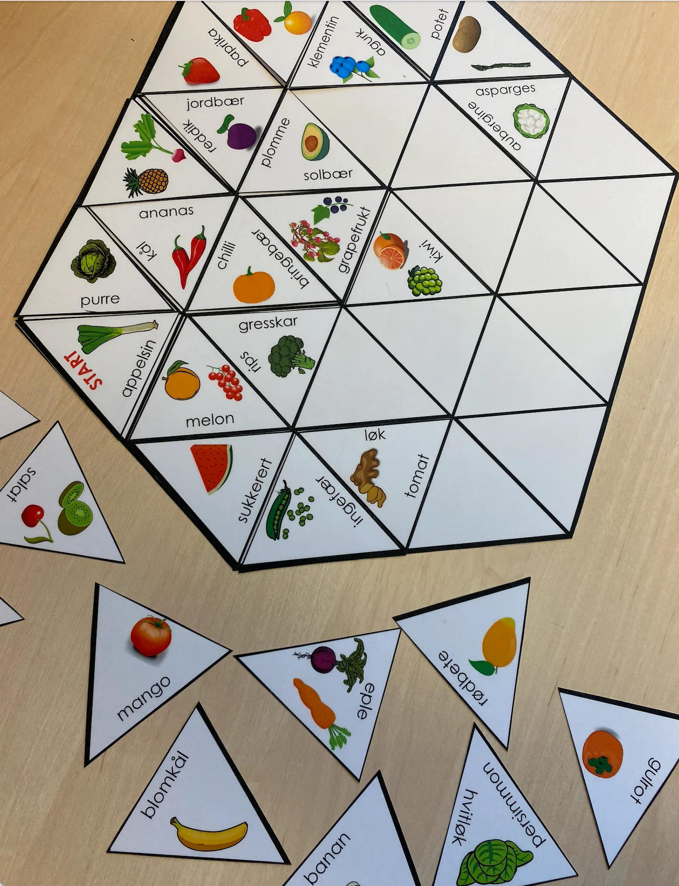 ORDPUSLESPILL: Frukt og grønnsaker - Bilde 3
