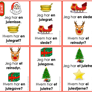 JEG HAR - HVEM HAR: Lær juleord!