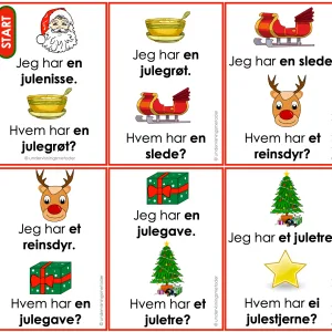 JEG HAR - HVEM HAR: Lær juleord!