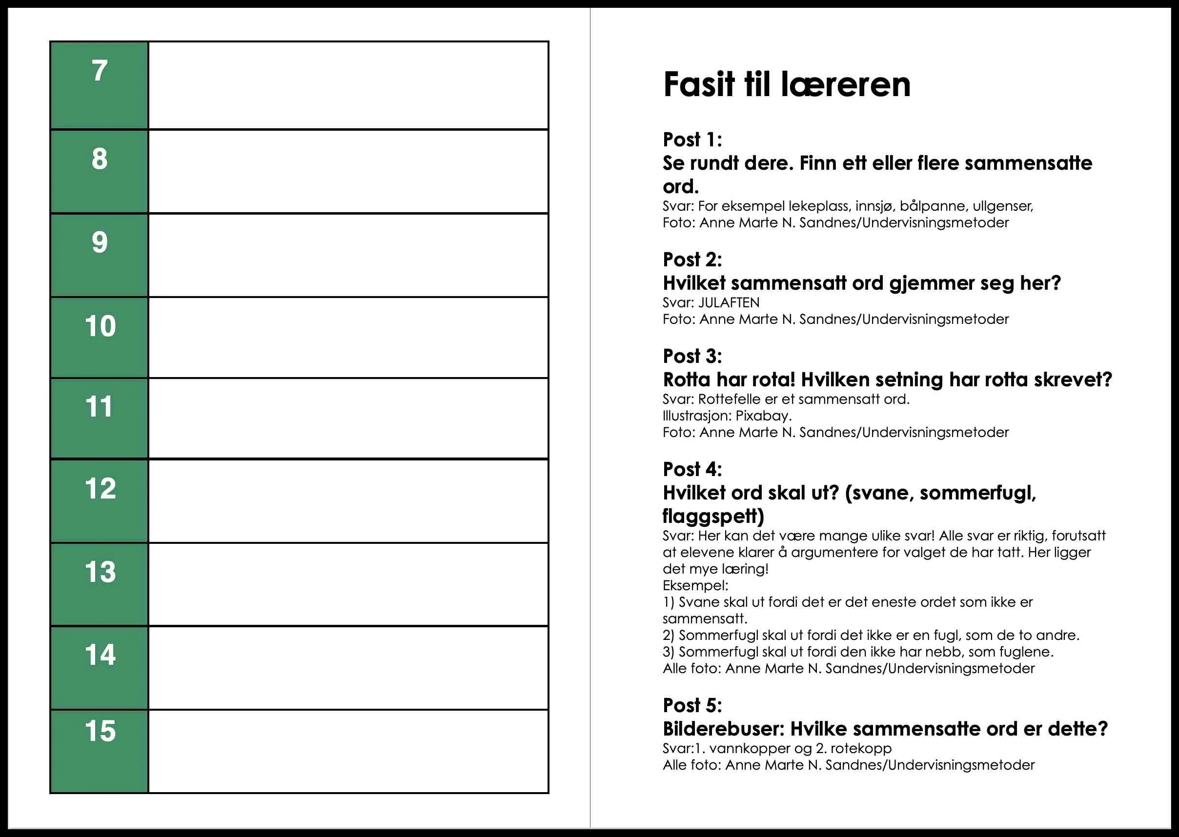 NATURSTI: Sammensatte ord - Bilde 4