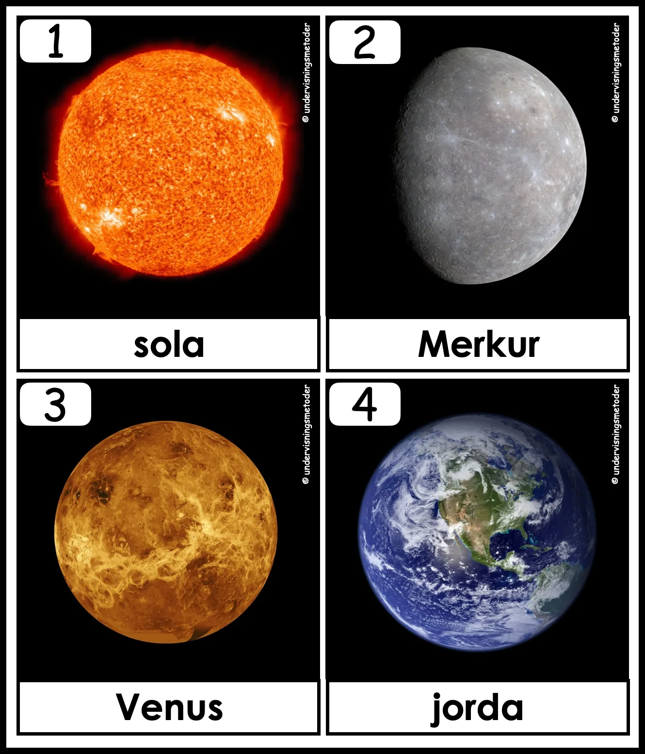 SAMLEPAKKE: Planetene og verdensrommet - Faktatekster, hentediktat, natursti og planetboka - Bilde 2