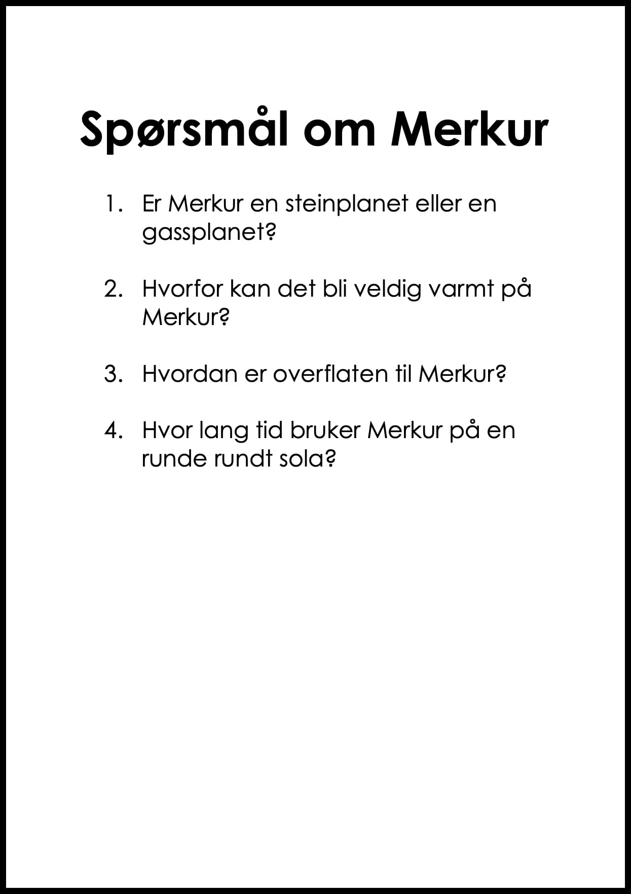 FAKTATEKSTER: Planetene og verdensrommet - Bilde 3