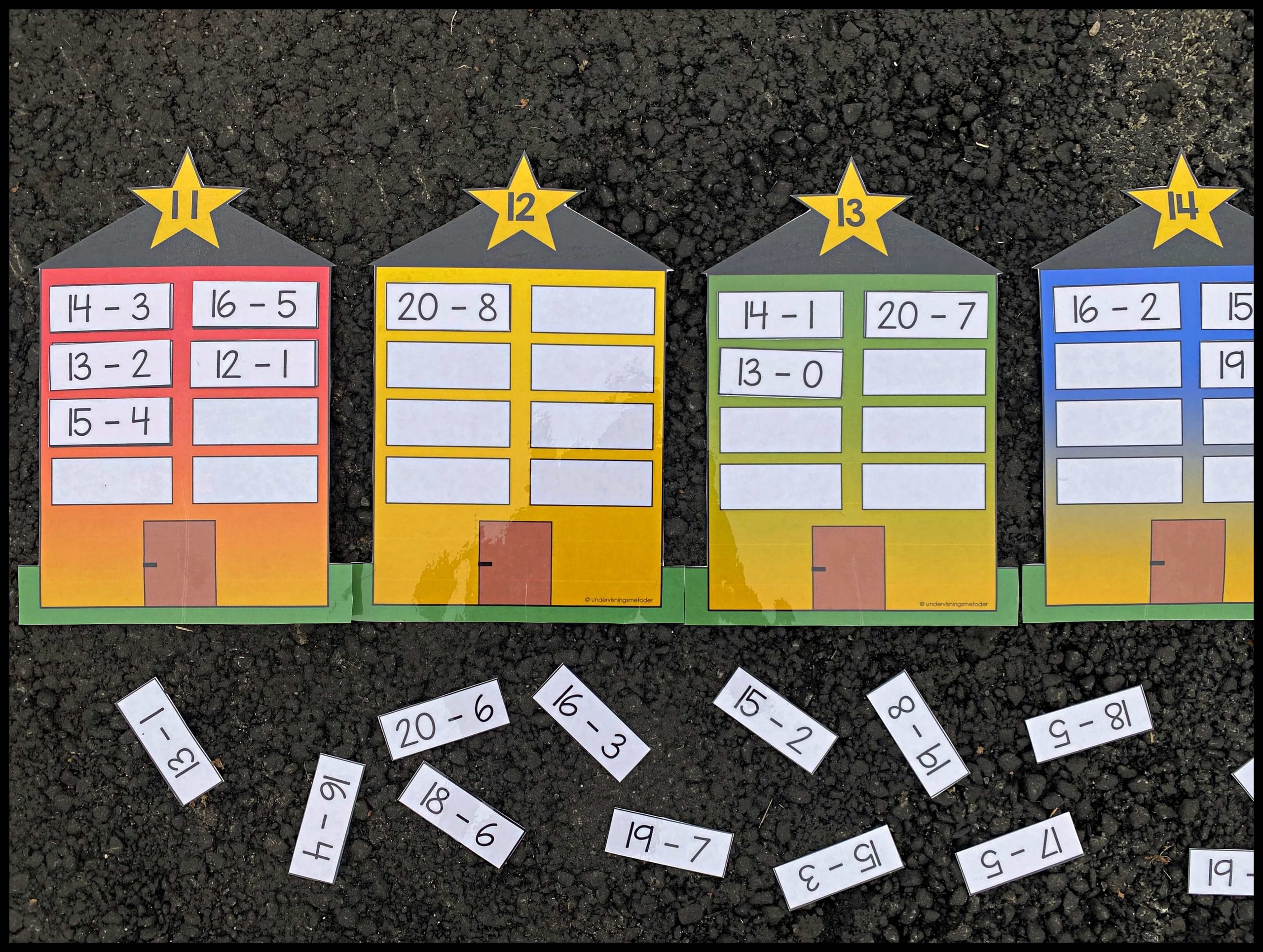 SORTERINGSAKTIVITET: addisjon/tallvenner og subtraksjon, 1-20 - Bilde 4