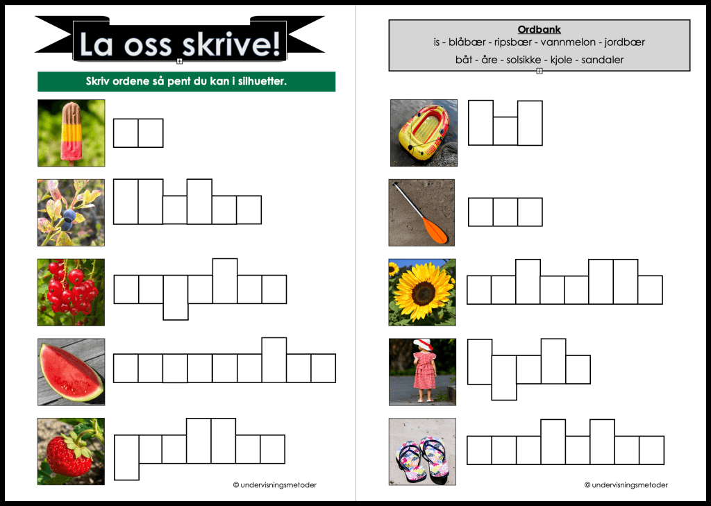 Sommer 14 sommer la oss skrive 3 4