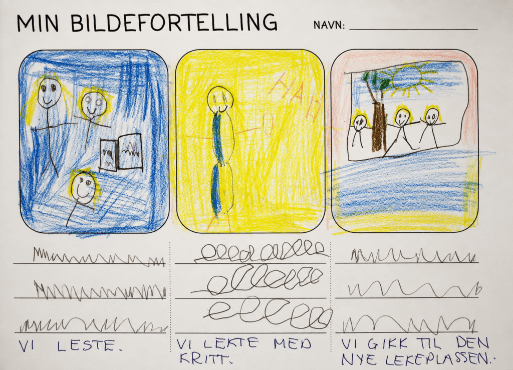 Skriveopplæring 2 min bildefortelling 1