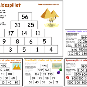 PYRAMIDESPILLET: Et terningsspill - lær addisjon, subtraksjon og sammenhengen mellom regneartene