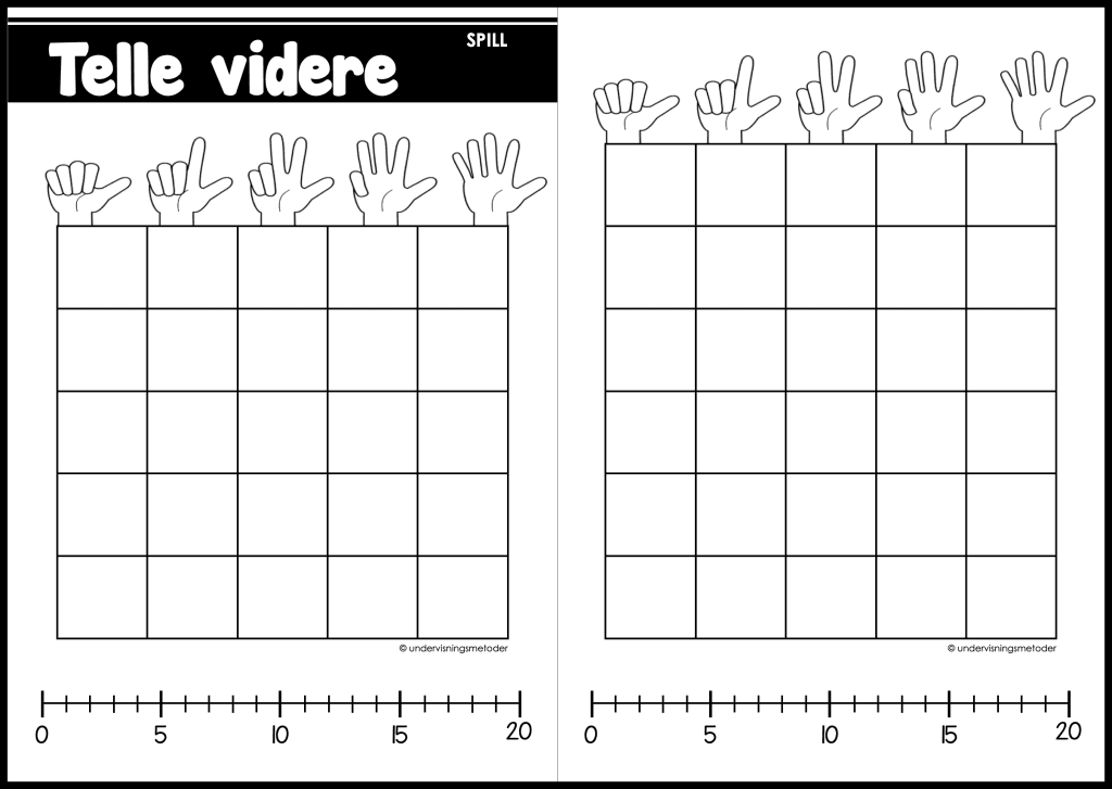 Telle videre/telle nedover 12 telle videre spill